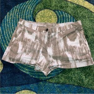 Women's Gray and White Shorts